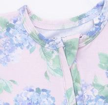 Load image into Gallery viewer, Angel Dear Hydrangeas-2 Way Ruffle Back Zipper Pajama Footie