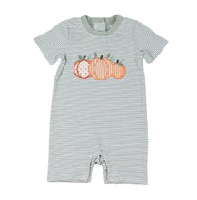 Load image into Gallery viewer, Pumpkin Harvest Appliqué Trip Radley Romper