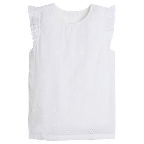 Shirt White Eyelet