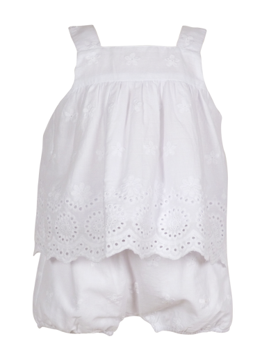 Bloomer Set White Eyelet