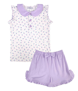 Short Set Lavender Floral