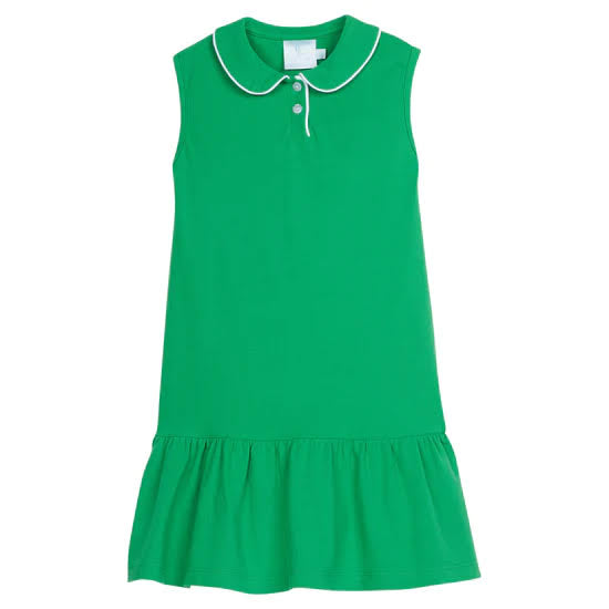 Dress Sleeveless Polo Dark Green