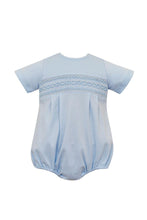 Load image into Gallery viewer, Bubble Blue Smocked Knit