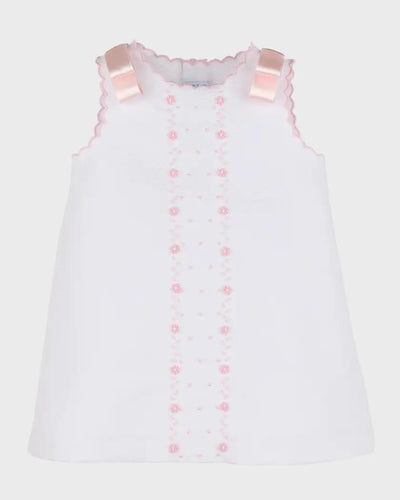 Dress Pink Embroidered
