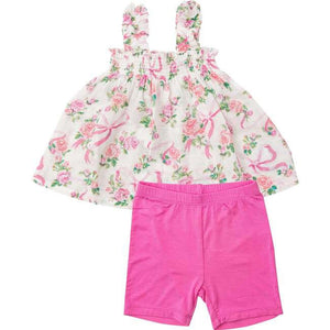 Organic Muslin  Bow Short Set